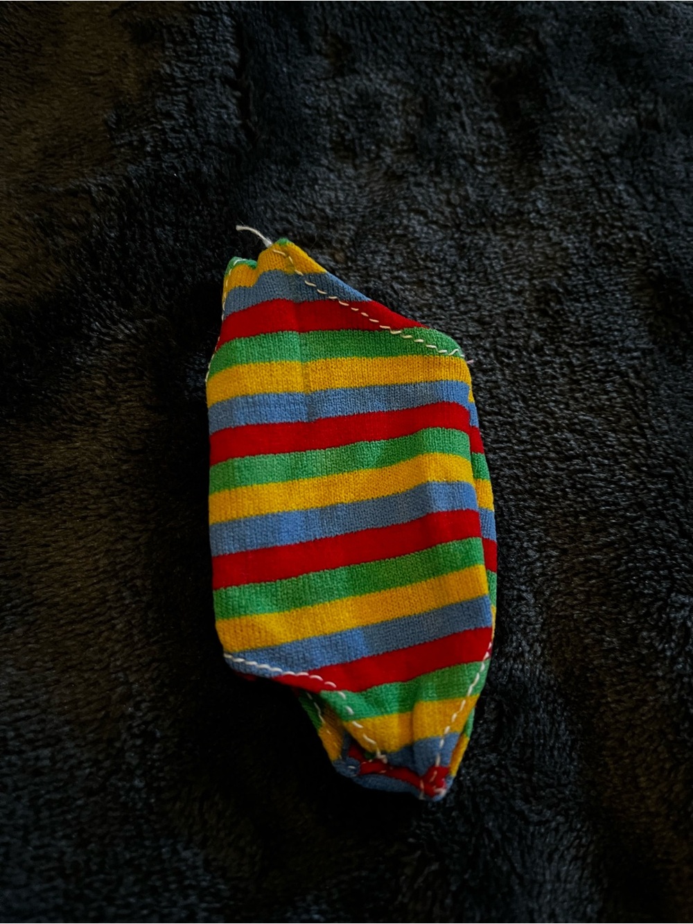 Vintage Barbie Multicolor Striped Doll Swimsuit One Shoulder Suit
